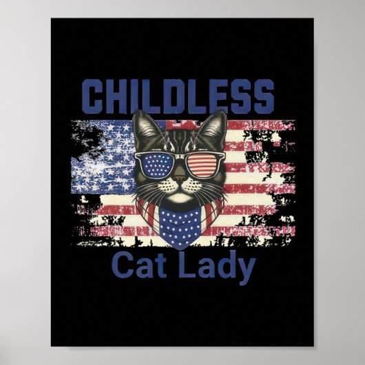 Cat Lady stemt voor vrouwen Poster (Voorkant)