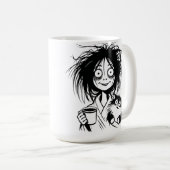 Cat Lady tasse de café 15oz (Devant droit)