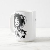 Cat Lady tasse de café 15oz (Devant gauche)