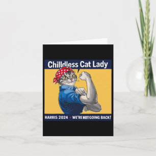 Cat Lady We gaan niet terug Kamala Harris 2024 Kaart