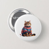 Cat Leaf Herfst Hallo Ronde Button 5,7 Cm (Voorkant /achterkant)