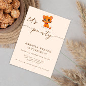 Cat let's pawty Bent u kitten me verjaardag Kaart