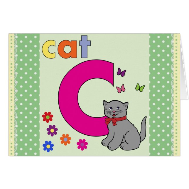 Cat Letter C (Voorkant Horizontaal)