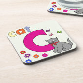 Cat Letter C Onderzetter (Linkerzijde)