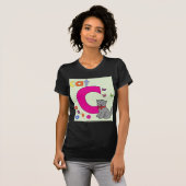 Cat Letter C Tshirt (Voorkant volledig)