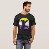 Cat LGBT Nonbinary Flag Kitten Non Binary LGBTQ Ga T-shirt (Voorkant volledig)