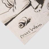 Cat Life by Louis Wain Tissuepapier (Detail)