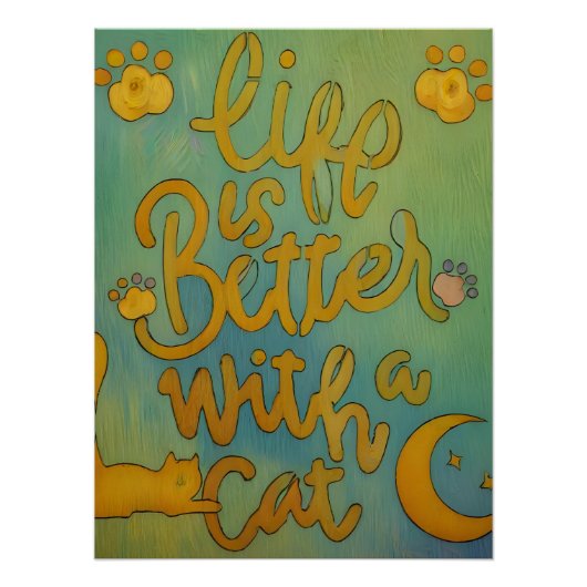 Cat Life Perfect Poster (Voorkant)