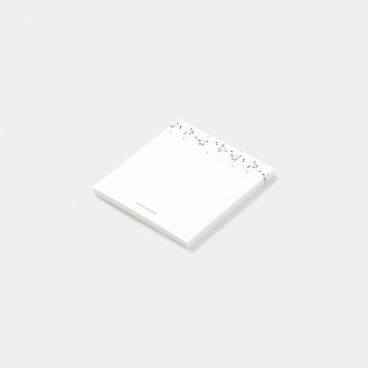 Cat Line Art Post-it Notes (Schuin)