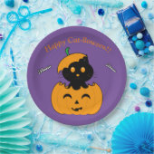  Cat-lloween Papieren Bordje (Feest)