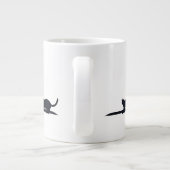 Cat Loaf Position Silhouette Minimalist Mug (Dos)