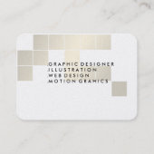 Cat Logo-ontwerp - Visitekaartje Gold (Achterkant)