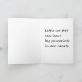 Cat Loss Condoleance Kaart (Binnen)