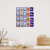 Cat Lottería, Value Poster Paper (Matte) (Cuisine)