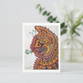 Cat, Louis Wain Briefkaart (Staand voorkant)