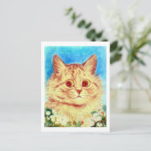 Cat, Louis Wain Briefkaart (Staand voorkant)