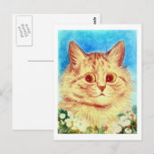 Cat, Louis Wain Briefkaart (Voorkant / Achterkant)
