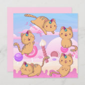 Cat Love Holiday Kaart (Voorkant / Achterkant)