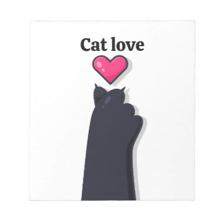 cat love notitieblok