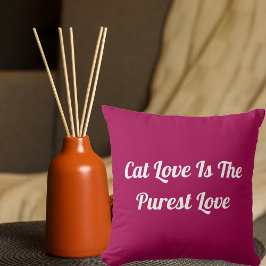 Cat Love Puurste Personaliseer Schattige Funny Quo Kussen