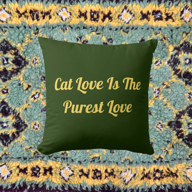 Cat Love Puurste Personaliseer Schattige Funny Quo Kussen (Creator heeft geüpload)