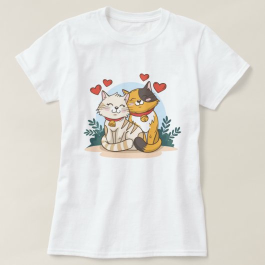 Cat Love T-Shirt (Design voorkant)