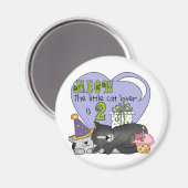 Cat Lover 2e Verjaardag Tshirts en geschenken Magneet (Voorkant / Achterkant)