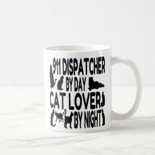 Cat Lover 911 Dispatcher Koffiemok