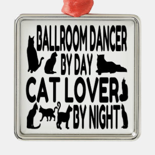 Cat Lover Ballroom Dancer Metalen Ornament