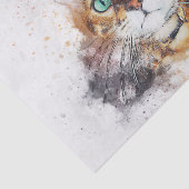 Cat Lover Beauful Cat-Waterverf Tissuepapier (Detail)