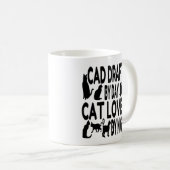 Cat Lover CAD Drafter Koffiemok (Voorkant rechts)