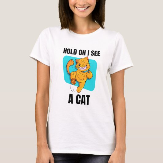 Cat Lover Cat Ma Grappig dat ik een kat zie T-shirt (Voorkant)