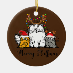 Cat Lover Cat mam Cat Pap Kerstmis Keramisch Ornament
