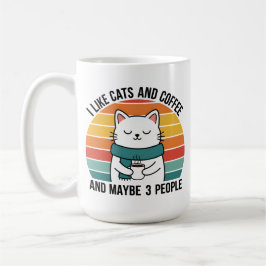 Cat Lover Coffee Humor Mug Gift for Introverts Koffiemok