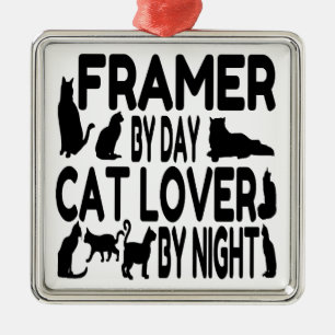 Cat Lover Framer Metalen Ornament