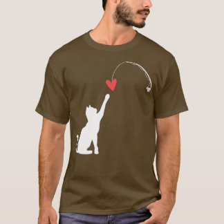 Cat Lover Funny Valentijnsdag T-shirt