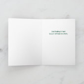 Cat Lover Garden Window Missing You Kaart (Binnen)