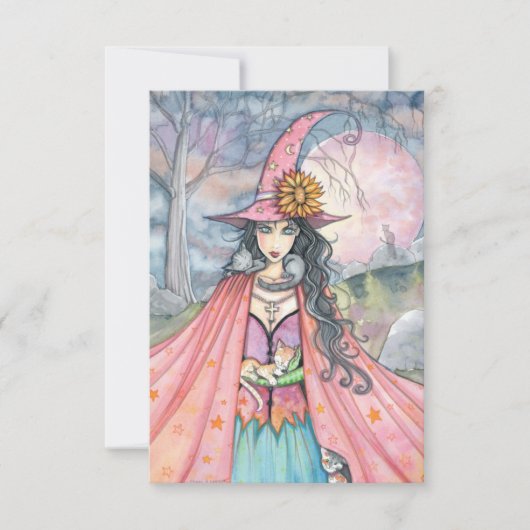 Cat Lover Halloween Briefkaart (Voorkant)