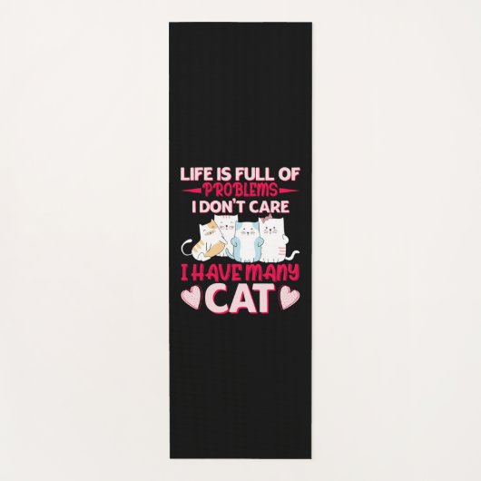 Cat Lover | Ik heb veel katten Yogamat (Voorkant)