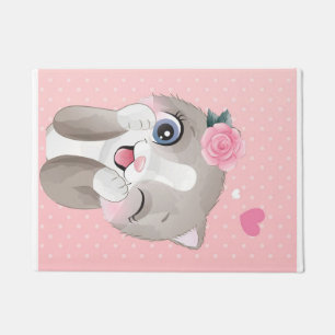 Cat Lover Kute Little Kittens Deurmat