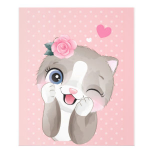 Cat Lover Kute Little Kittens Foto Afdruk