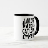 Cat Lover Lathe Operator Mok (Voorkant rechts)