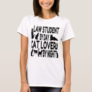 Cat Lover Law Student T-shirt