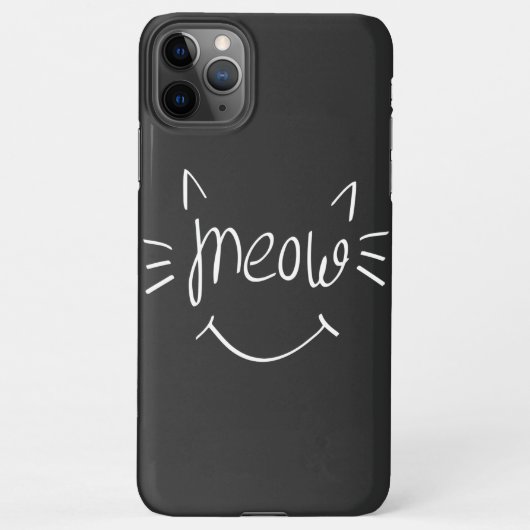 Cat Lover Meow iPhone Hoesje (Achterkant)
