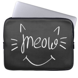 Cat Lover Meow Laptop Sleeve