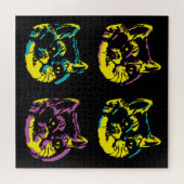Cat Lover Pop Art Legpuzzel (Horizontaal)