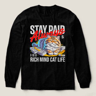 Cat Lover Rich Mind Funny Gift Tri-Blend Shirt