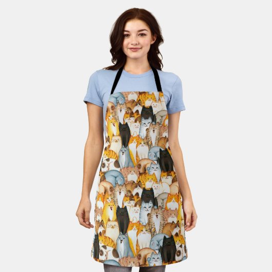 Cat Lover Schort (Gedragen)