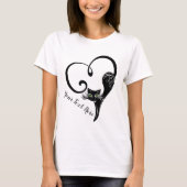 CAT LOVER | Siamese kat — Heart Shaped Tail T-shirt (Voorkant)