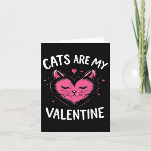 Cat Lover Valentijnsdag Schattige Cat Pink Heart G Kaart